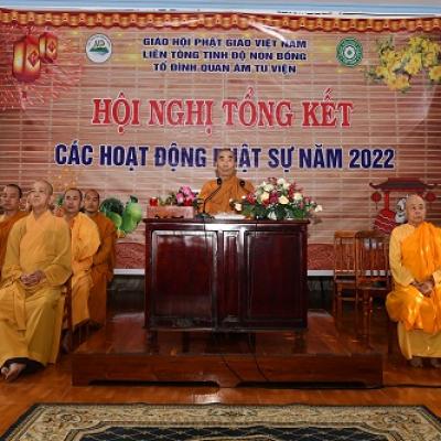 Đồng Nai: Tổ đình Quan Âm Tu Viện tổ chức Hội Nghị Tổng Kết Các Công Tác Phật Sự Năm 2022 và Phương Hướng Nhiệm Vụ Năm 2023
